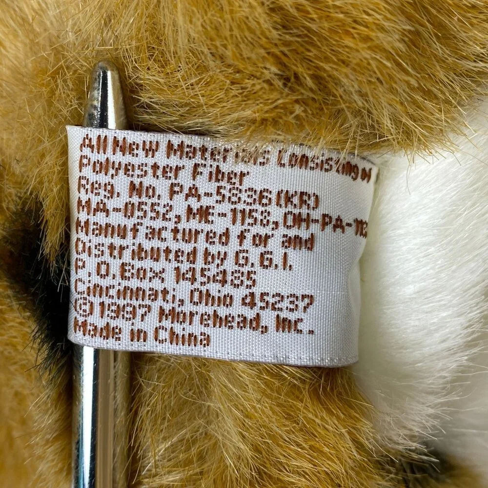 1987 Morehead Collection Endangered Younguns Cheetah Cub Plush Stuffed Animal